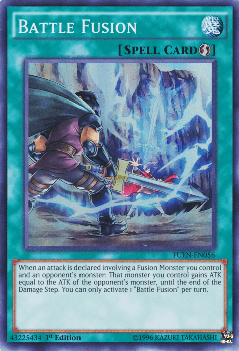 1st Edition, Fusion Enforcers, Quick Play Spell, Spell, Super Rare, Unlimited Battle Fusion [FUEN-EN056] Super Rare - Trading Card World