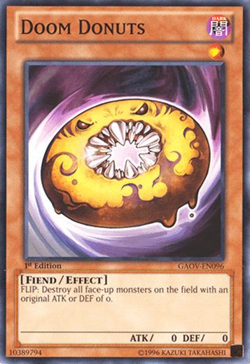 1st Edition, Common, Dark, Effect Monster, Fiend, Galactic Overlord, Unlimited Doom Donuts [GAOV-EN096] Common - Trading Card World