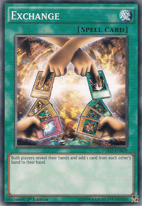 1st Edition, Common, King of Games: Yugi's Legendary Decks, Normal Spell, Spell, Unlimited Exchange [YGLD-ENB28] Common - Trading Card World