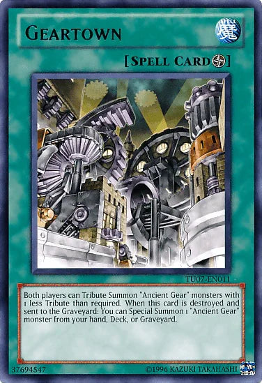 Field Spell, Rare, Spell, Turbo Pack: Booster Seven, Unlimited Geartown [TU07-EN011] Rare - Trading Card World