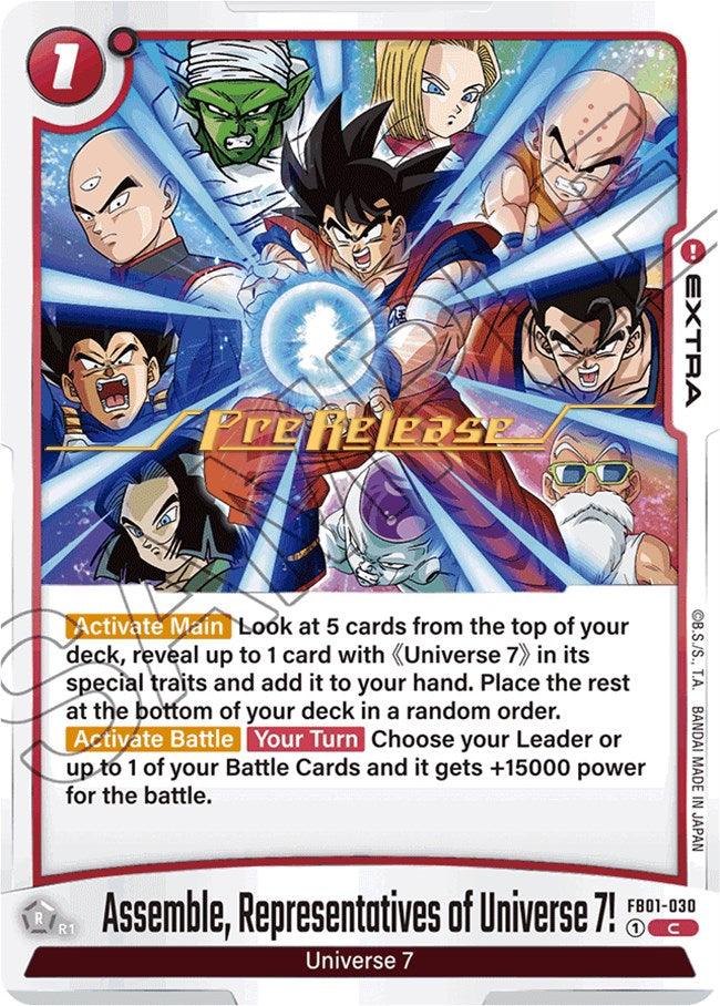  Assemble, Representatives of Universe 7! [Awakened Pulse Pre-Release Cards] - Trading Card World