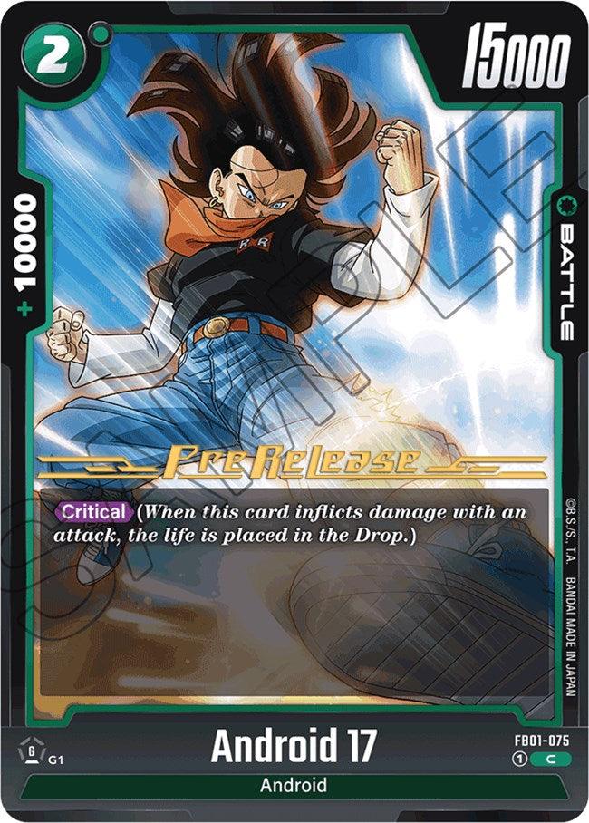  Android 17 (FB01-075) [Awakened Pulse Pre-Release Cards] - Trading Card World