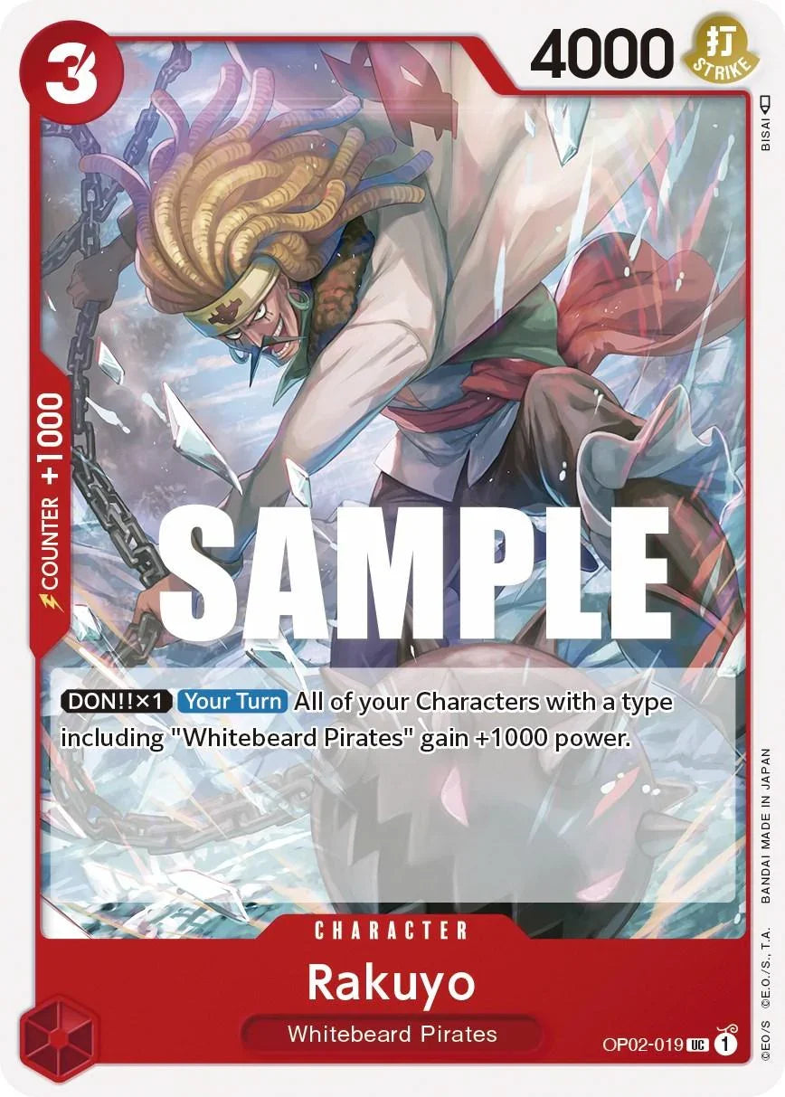 Character, Paramount War, Uncommon, Whitebeard Pirates Rakuyo [Paramount War] - Trading Card World