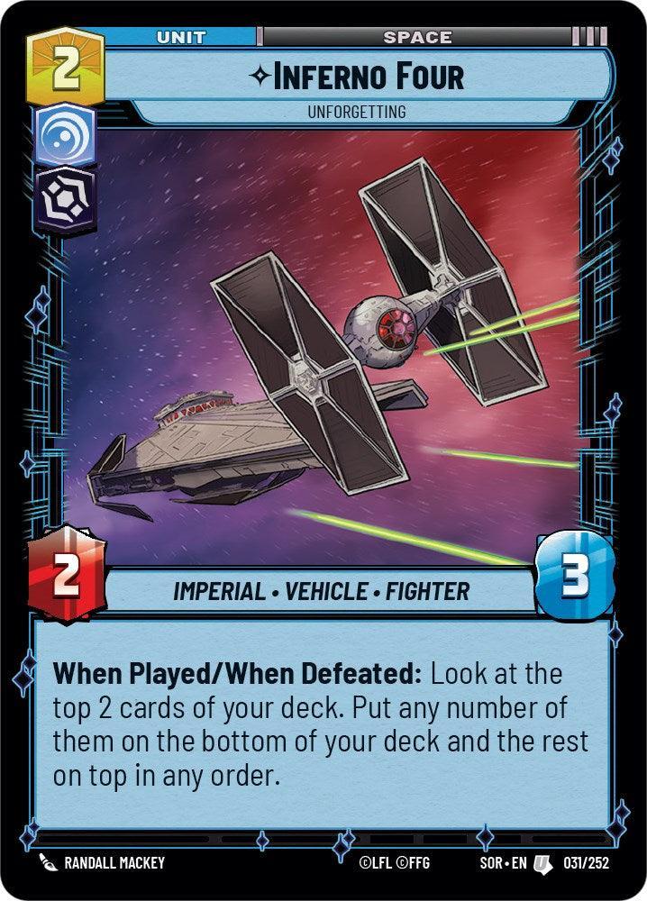  Inferno Four - Unforgetting (031/252) [Spark of Rebellion] - Trading Card World