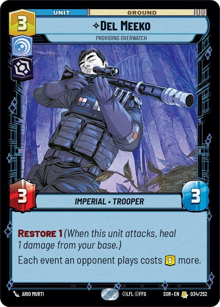  Del Meeko - Providing Overwatch (034/252) [Spark of Rebellion] - Trading Card World