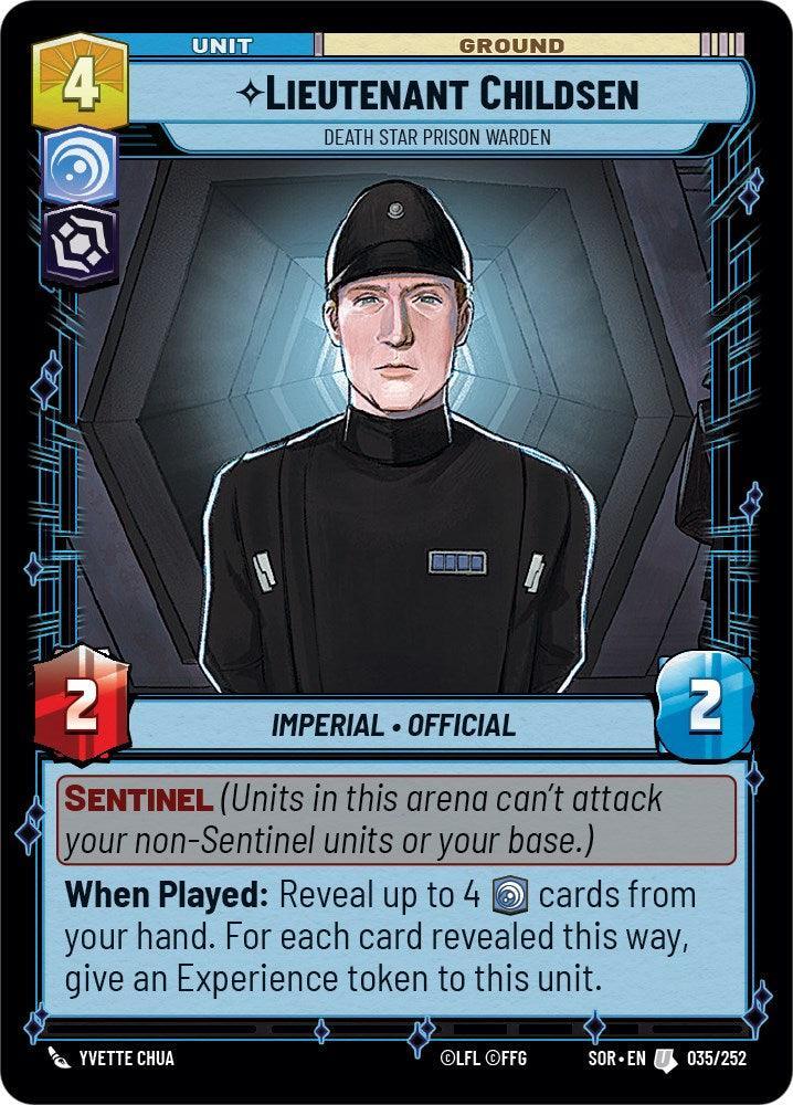  Lieutenant Childsen - Death Star Prison Warden (035/252) [Spark of Rebellion] - Trading Card World
