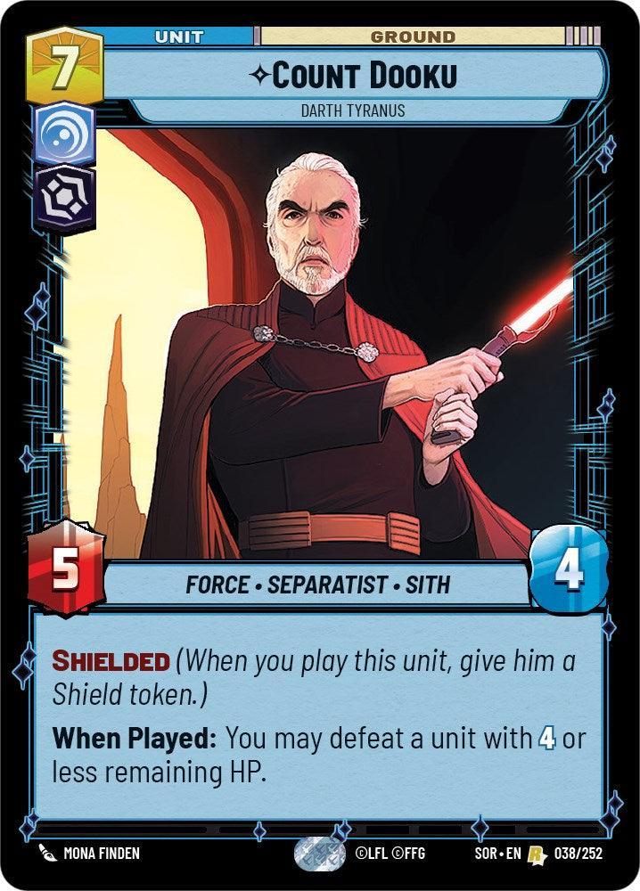  Count Dooku - Darth Tyranus (038/252) [Spark of Rebellion] - Trading Card World