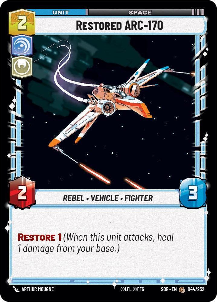  Restored ARC-170 (044/252) [Spark of Rebellion] - Trading Card World
