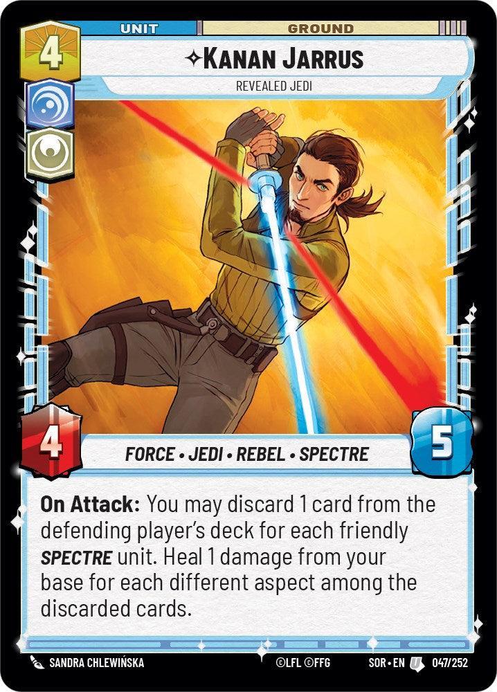  Kanan Jarrus - Revealed Jedi (047/252) [Spark of Rebellion] - Trading Card World
