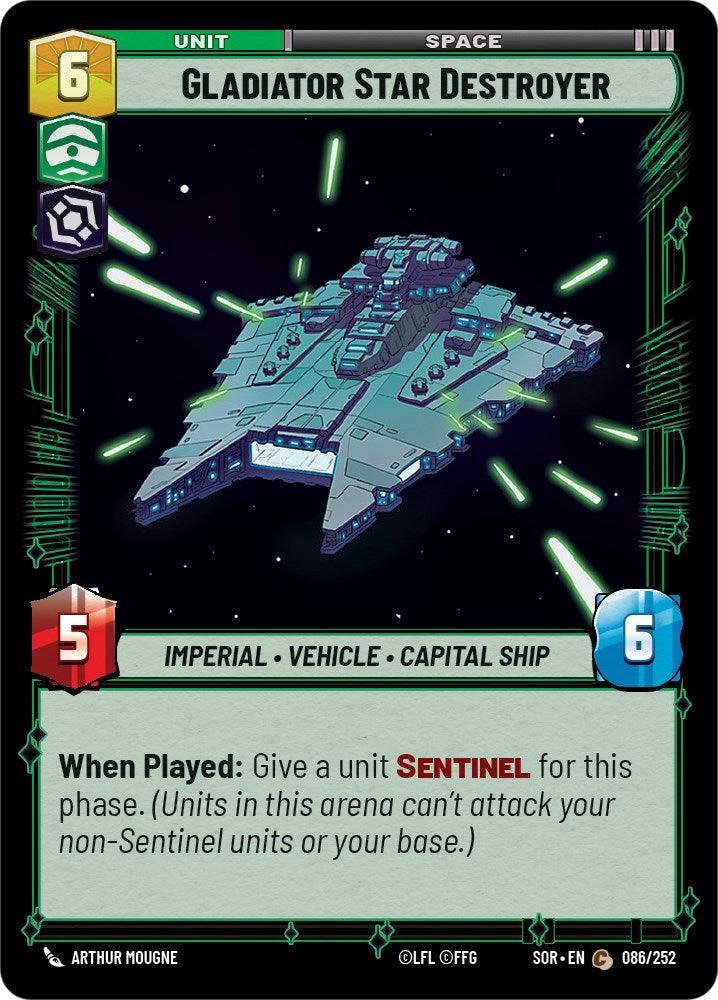  Gladiator Star Destroyer (086/252) [Spark of Rebellion] - Trading Card World