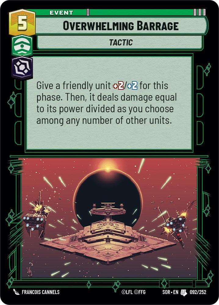  Overwhelming Barrage (092/252) [Spark of Rebellion] - Trading Card World