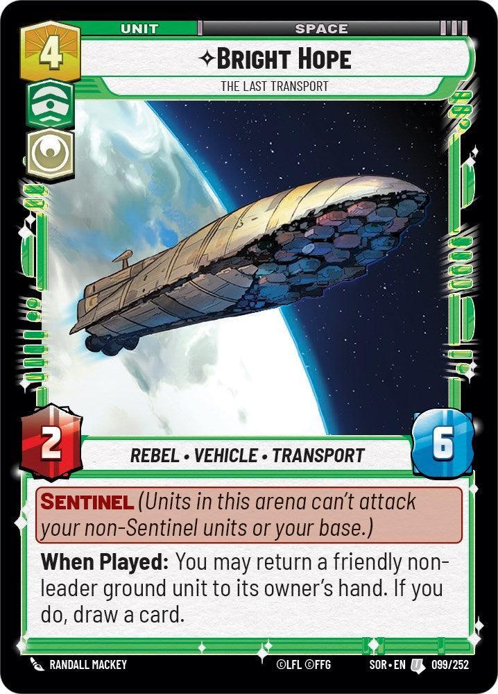  Bright Hope - The Last Transport (099/252) [Spark of Rebellion] - Trading Card World
