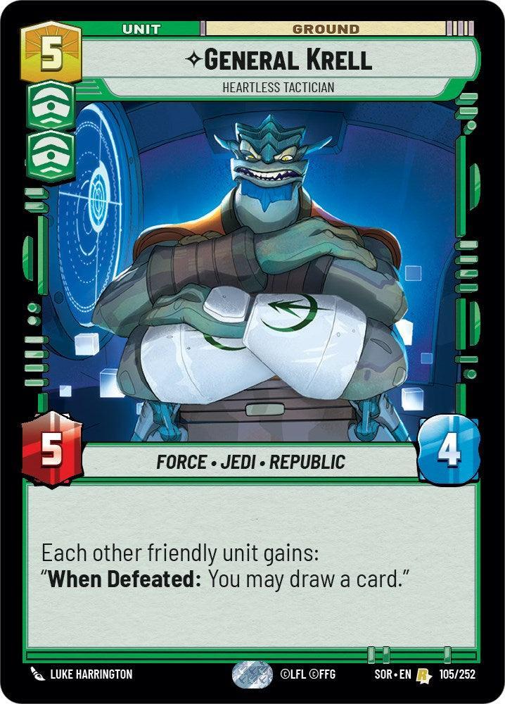  General Krell - Heartless Tactician (105/252) [Spark of Rebellion] - Trading Card World