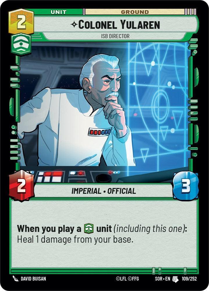  Colonel Yularen - ISB Director (109/252) [Spark of Rebellion] - Trading Card World