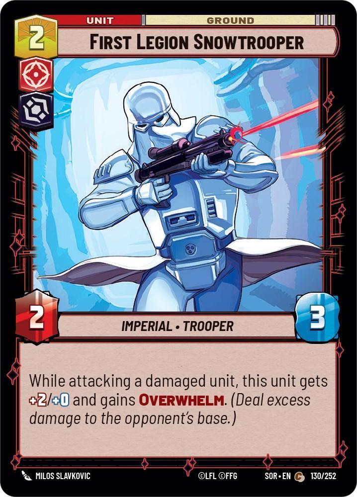  First Legion Snowtrooper (130/252) [Spark of Rebellion] - Trading Card World