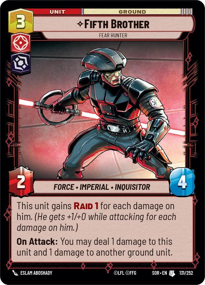  Fifth Brother - Fear Hunter (131/252) [Spark of Rebellion] - Trading Card World