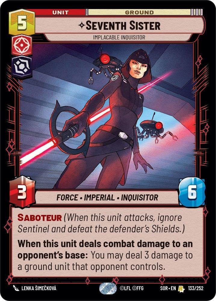  Seventh Sister - Implacable Inquisitor (133/252) [Spark of Rebellion] - Trading Card World