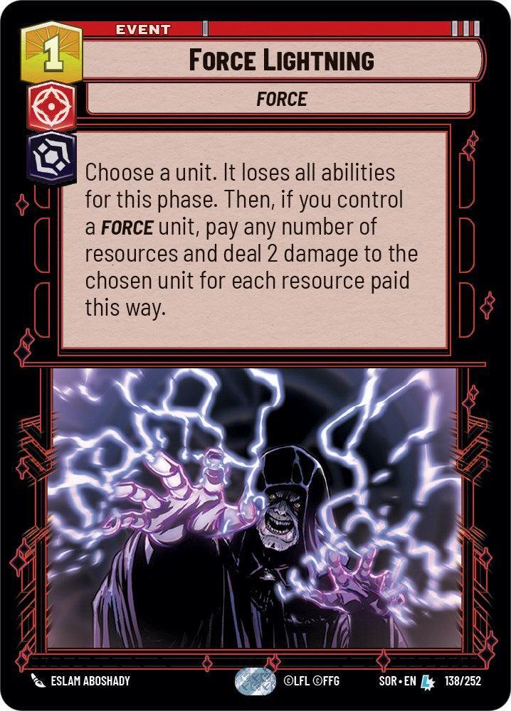  Force Lightning (138/252) [Spark of Rebellion] - Trading Card World