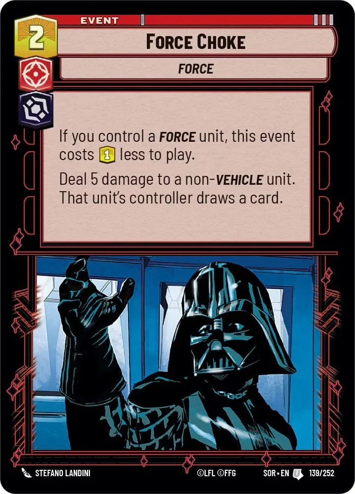  Force Choke (139/252) [Spark of Rebellion] - Trading Card World