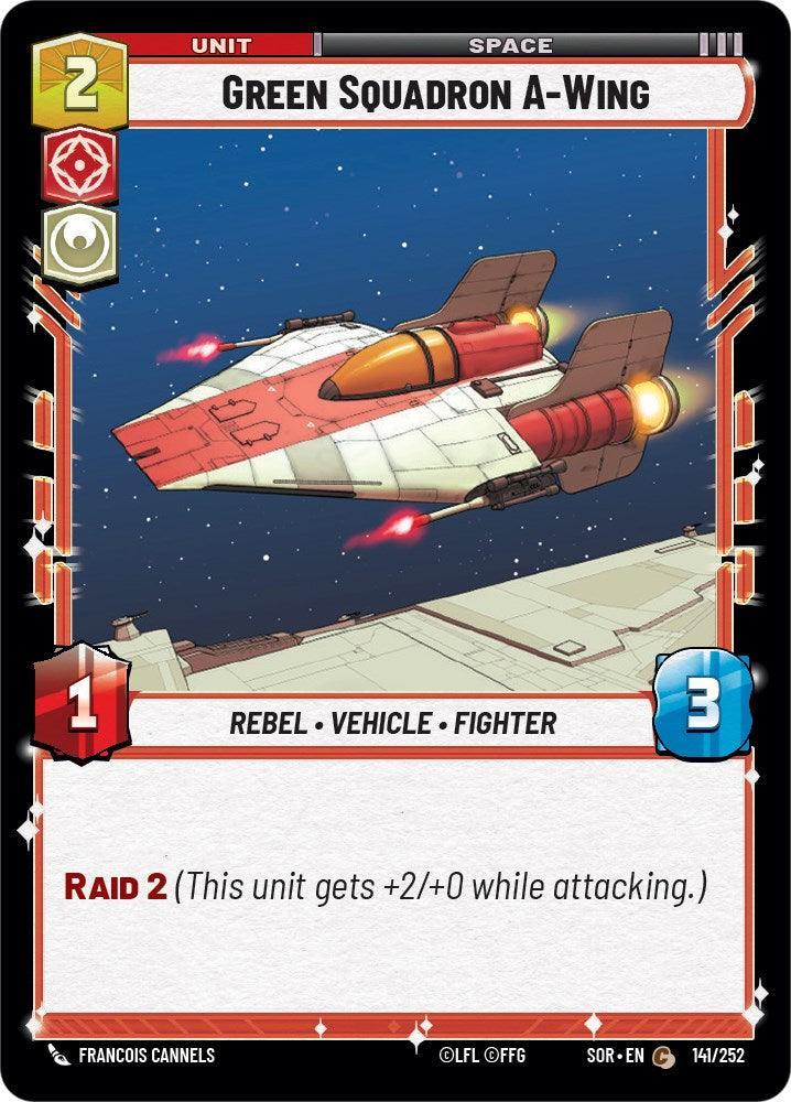  Green Squadron A-Wing (141/252) [Spark of Rebellion] - Trading Card World
