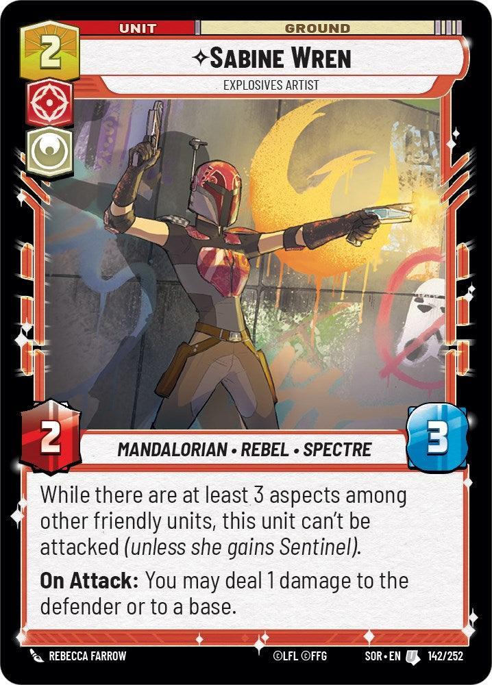  Sabine Wren - Explosives Artist (142/252) [Spark of Rebellion] - Trading Card World