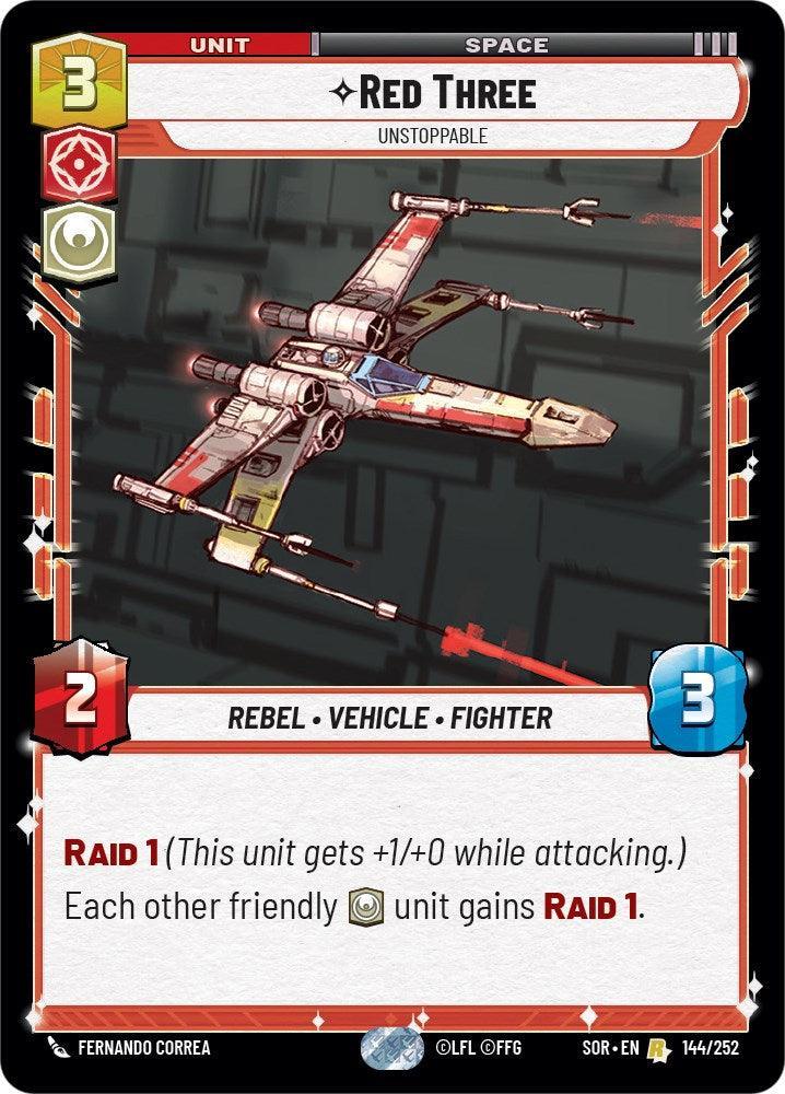  Red Three - Unstoppable (144/252) [Spark of Rebellion] - Trading Card World