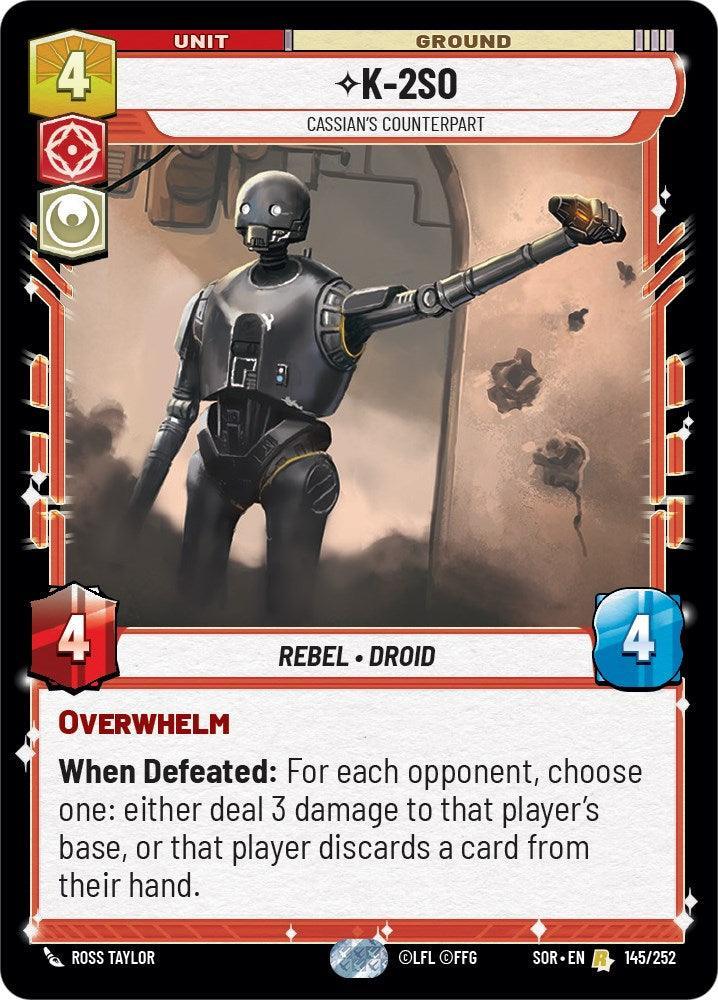  K-2SO - Cassian's Counterpart (145/252) [Spark of Rebellion] - Trading Card World