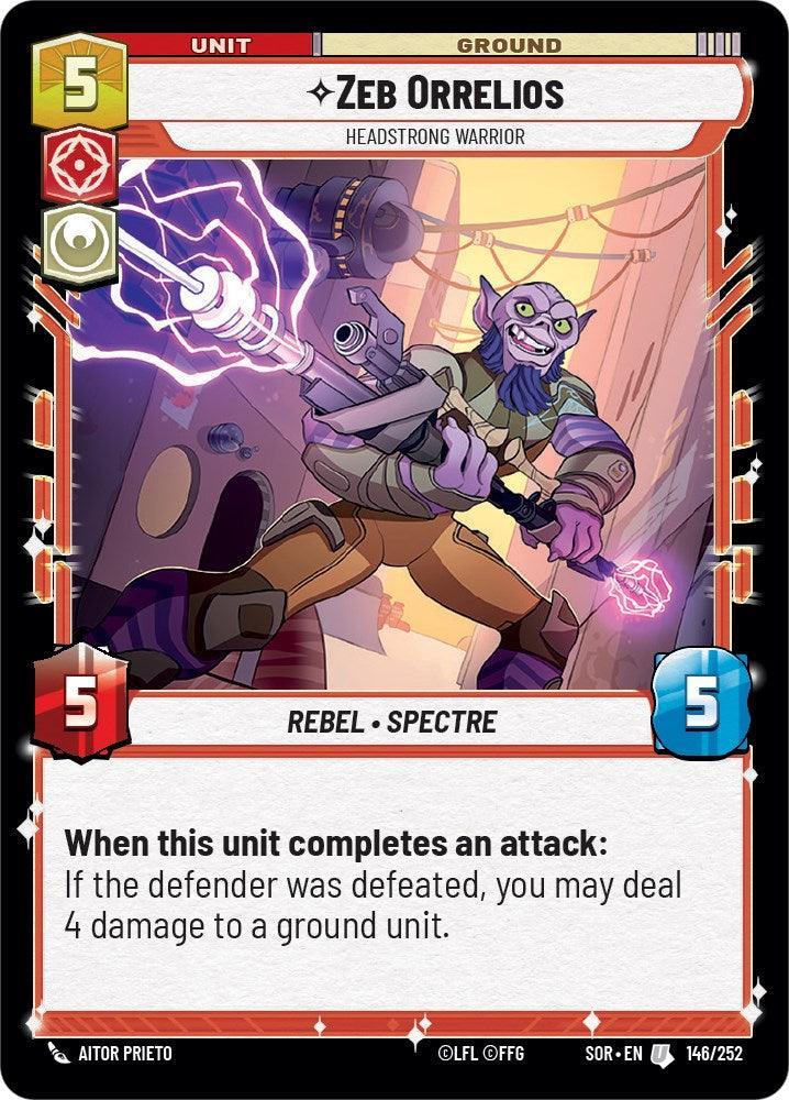  Zeb Orrelios - Headstrong Warrior (146/252) [Spark of Rebellion] - Trading Card World