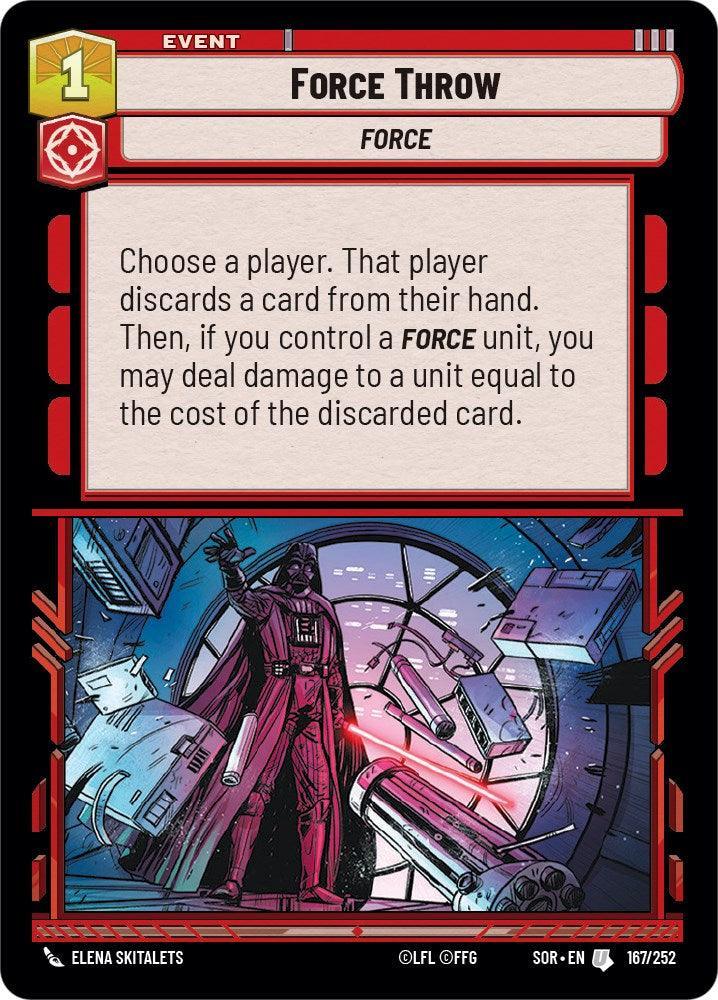  Force Throw (167/252) [Spark of Rebellion] - Trading Card World
