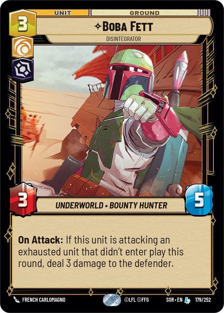  Boba Fett - Disintegrator (179/252) [Spark of Rebellion] - Trading Card World