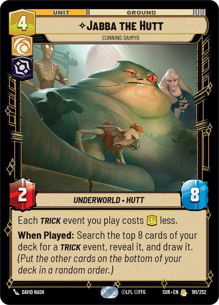  Jabba the Hutt - Cunning Daimyo (181/252) [Spark of Rebellion] - Trading Card World