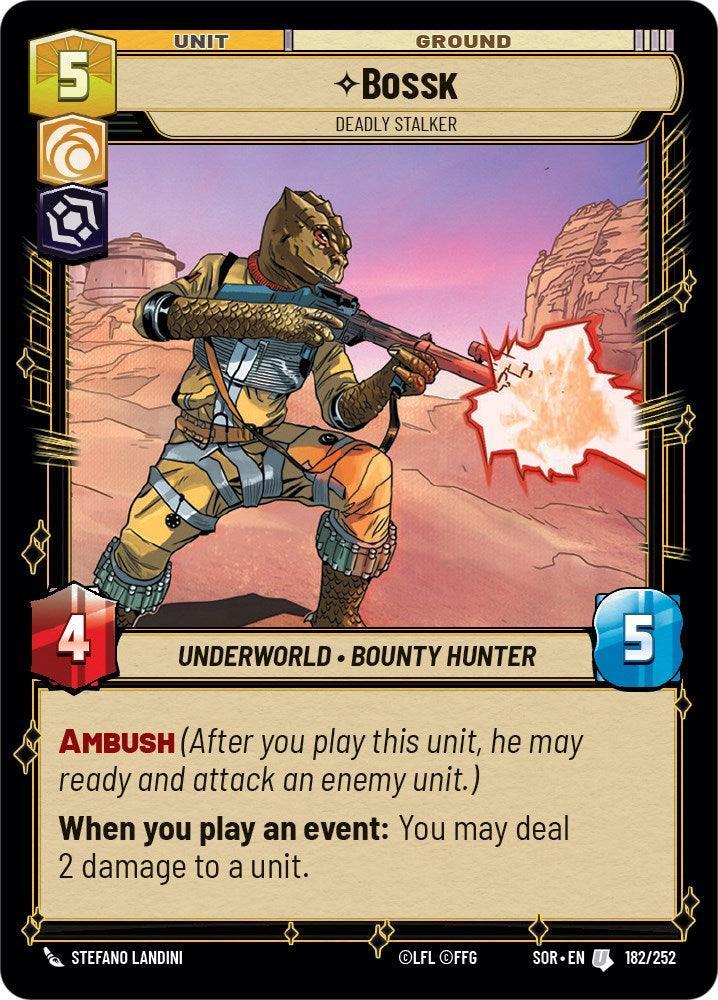  Bossk - Deadly Stalker (182/252) [Spark of Rebellion] - Trading Card World