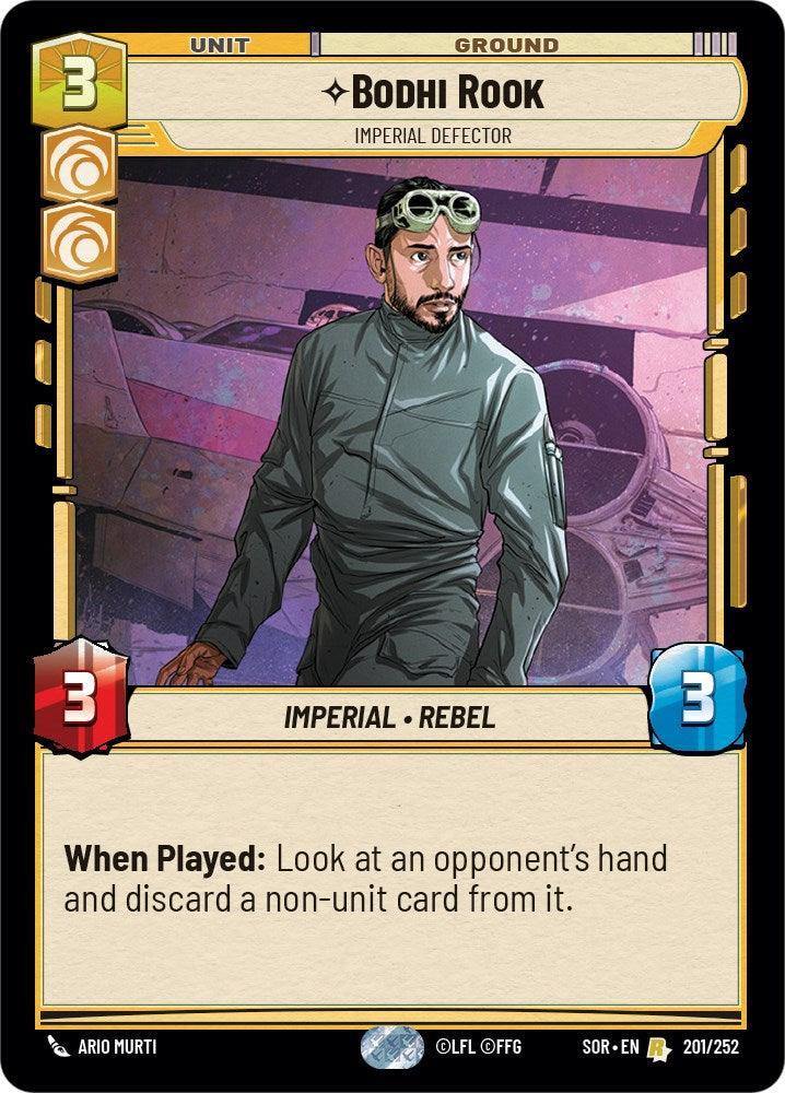  Bodhi Rook - Imperial Defector (201/252) [Spark of Rebellion] - Trading Card World