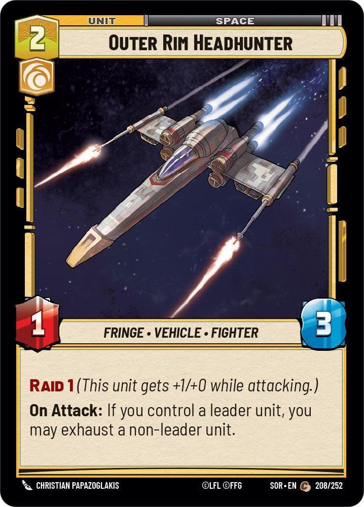  Outer Rim Headhunter (208/252) [Spark of Rebellion] - Trading Card World