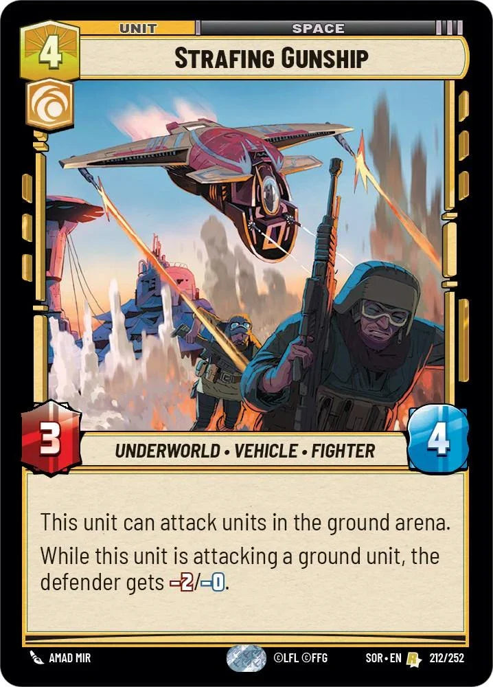  Strafing Gunship (212/252) [Spark of Rebellion] - Trading Card World
