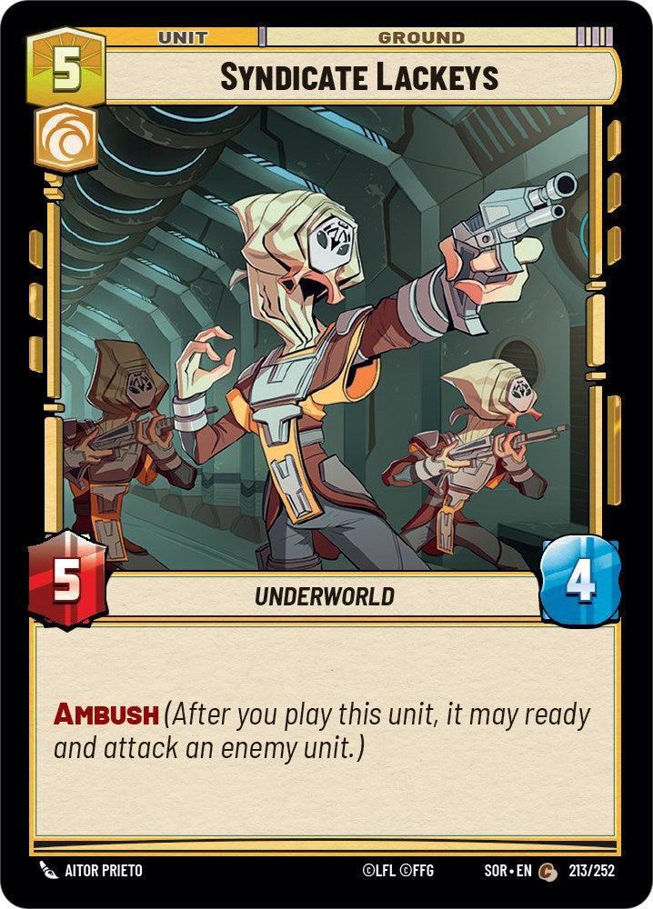  Syndicate Lackeys (213/252) [Spark of Rebellion] - Trading Card World