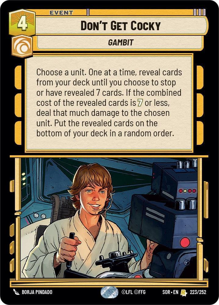  Don't Get Cocky (223/252) [Spark of Rebellion] - Trading Card World