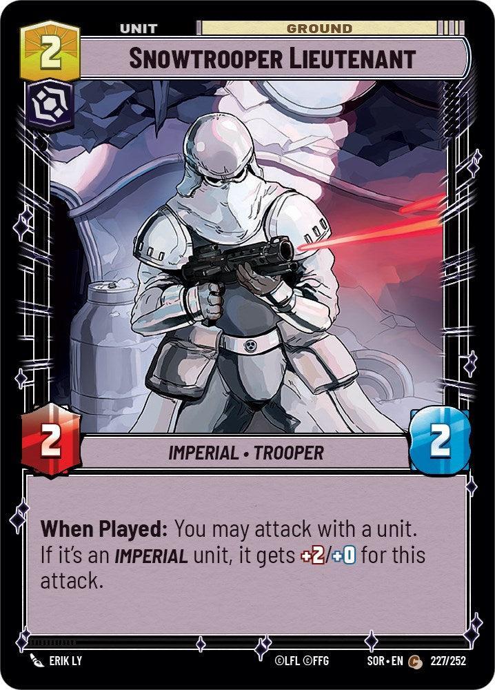  Snowtrooper Lieutenant (227/252) [Spark of Rebellion] - Trading Card World