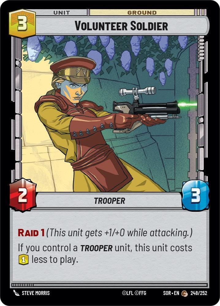  Volunteer Soldier (248/252) [Spark of Rebellion] - Trading Card World