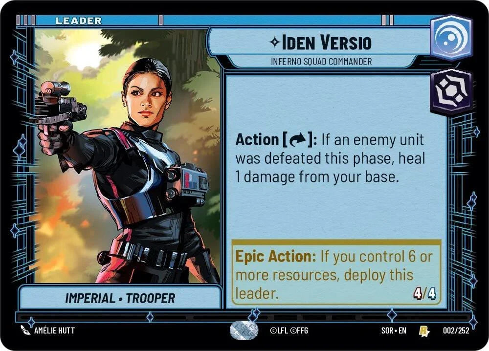  Iden Versio - Inferno Squad Commander (002/252) [Spark of Rebellion] - Trading Card World