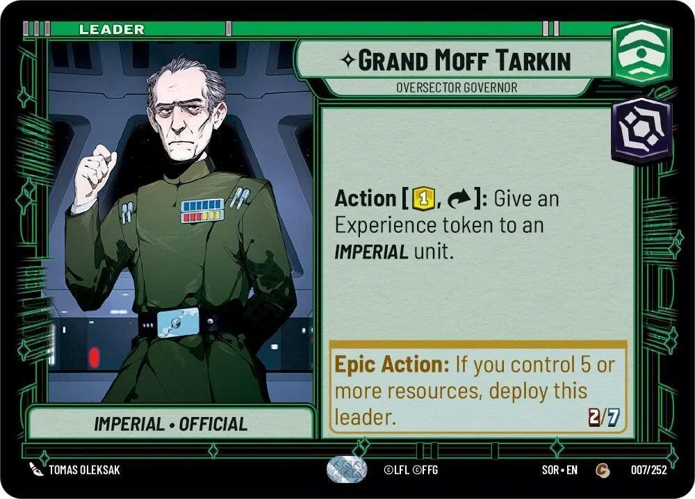 Grand Moff Tarkin - Oversector Governor (007/252) [Spark of Rebellion] - Trading Card World