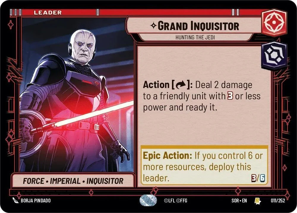  Grand Inquisitor - Hunting the Jedi (011/252) [Spark of Rebellion] - Trading Card World