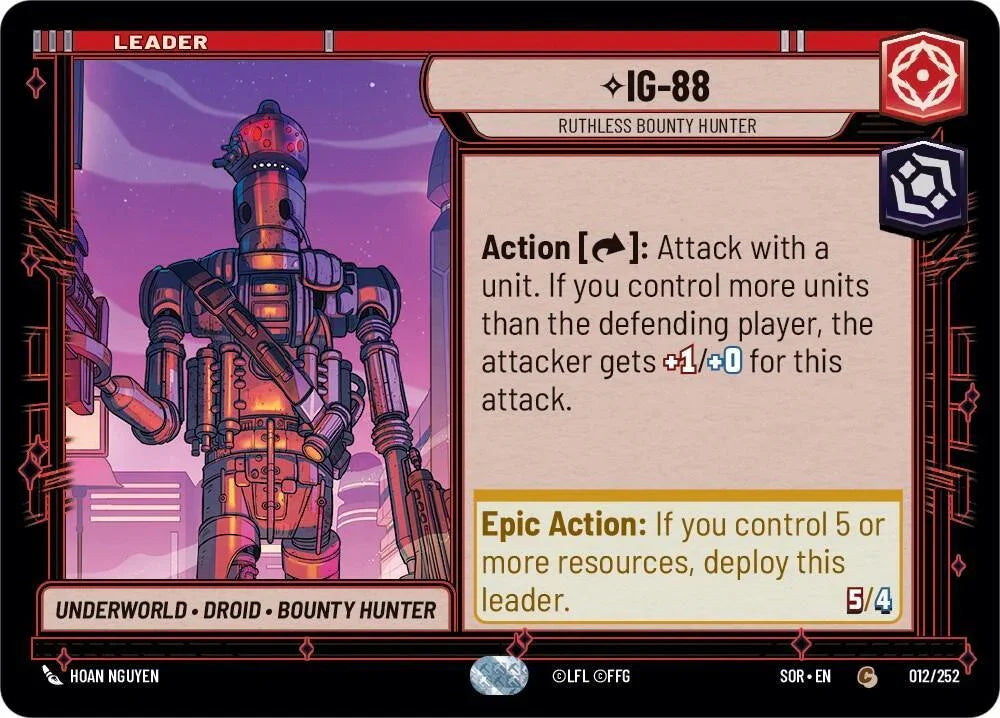  IG-88 - Ruthless Bounty Hunter (012/252) [Spark of Rebellion] - Trading Card World