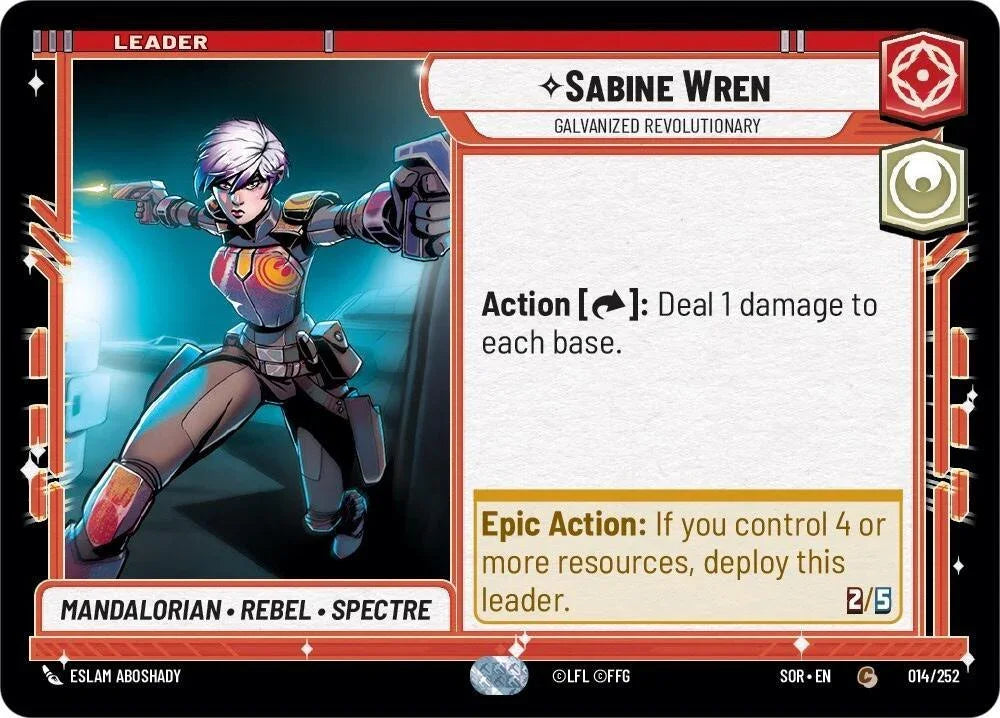 Sabine Wren - Galvanized Revolutionary (014/252) [Spark of Rebellion] - Trading Card World