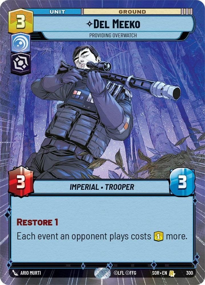  Del Meeko - Providing Overwatch (Hyperspace) (300) [Spark of Rebellion] - Trading Card World