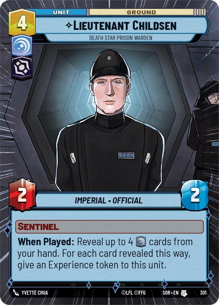  Lieutenant Childsen - Death Star Prison Warden (Hyperspace) (301) [Spark of Rebellion] - Trading Card World