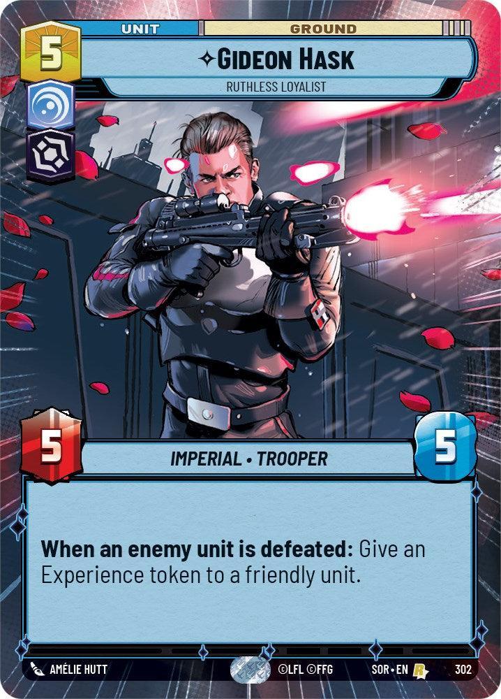  Gideon Hask - Gideon Hask (Hyperspace) (302) [Spark of Rebellion] - Trading Card World