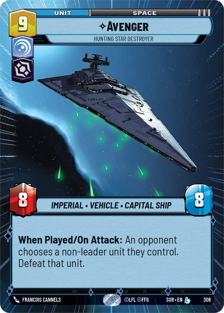  Avenger - Hunting Star Destroyer (Hyperspace) (306) [Spark of Rebellion] - Trading Card World