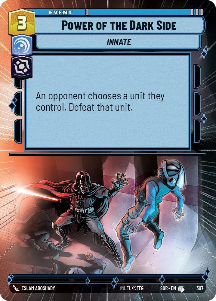  Power of the Dark Side (Hyperspace) (307) [Spark of Rebellion] - Trading Card World