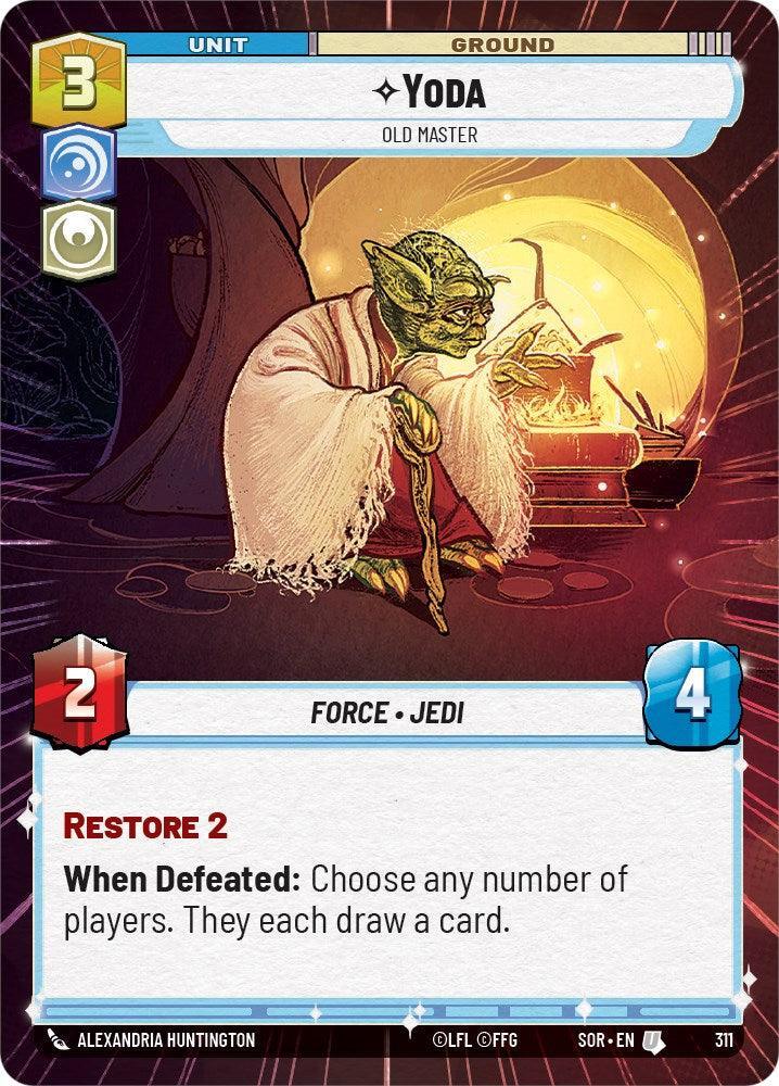  Yoda - Old Master (Hyperspace) (311) [Spark of Rebellion] - Trading Card World